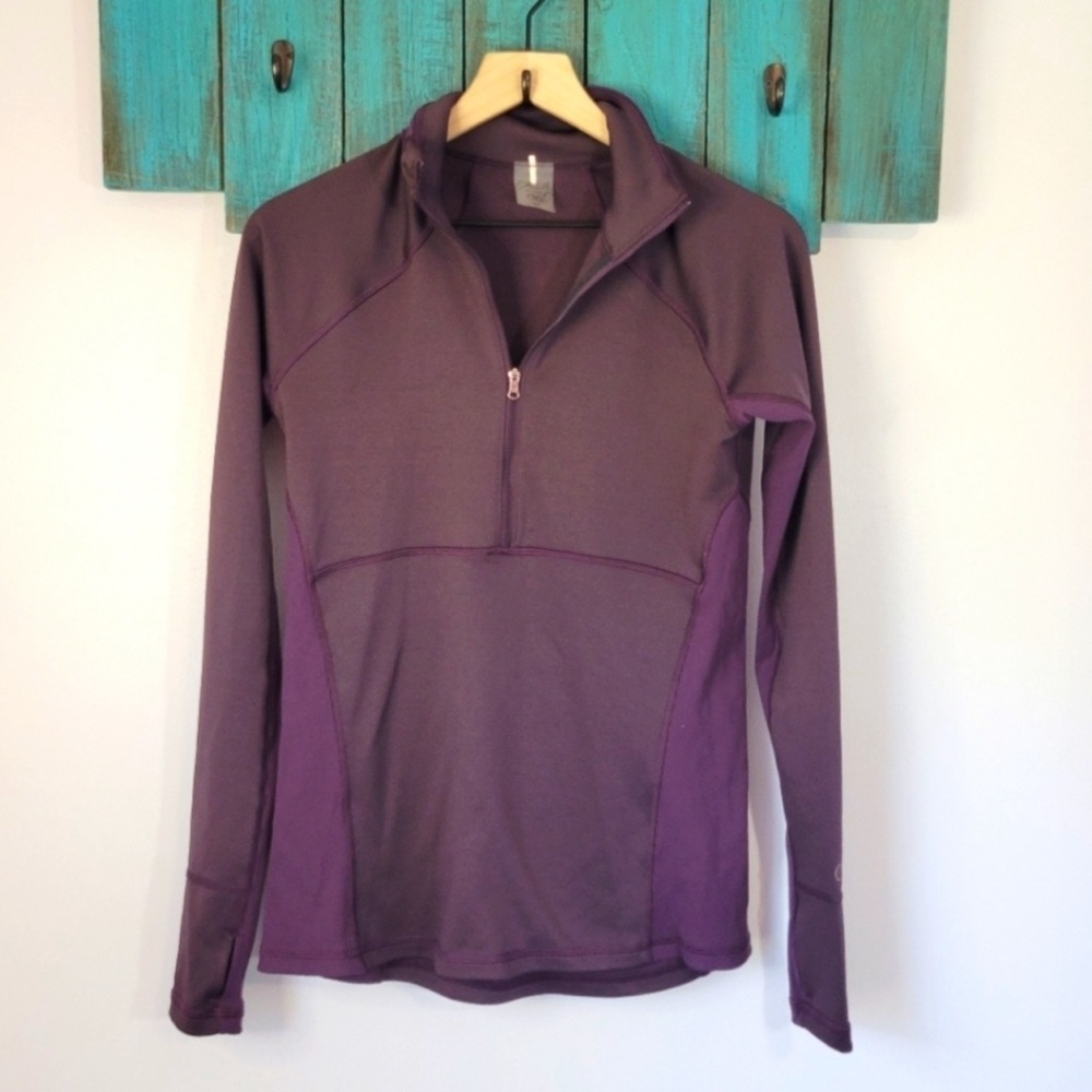 Calia by Carrie Underwood purple quarter zip fitted pullover
